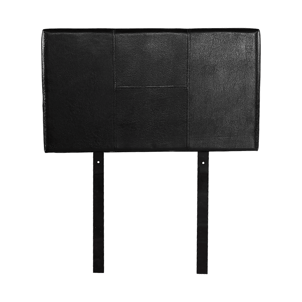 PU Leather Single Bed Headboard Bedhead - Black - John Cootes