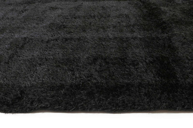 Puffy Soft Shaggy Black 240x330 cm - John Cootes