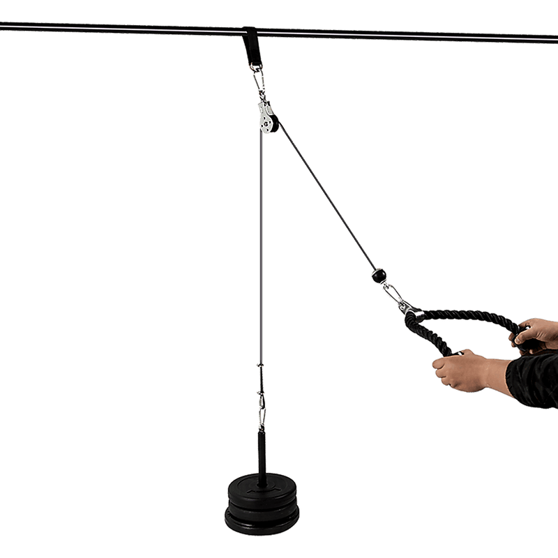 Fitness Cable LAT Pulley System Pull Down Machine Attachments Workout Home  Gym