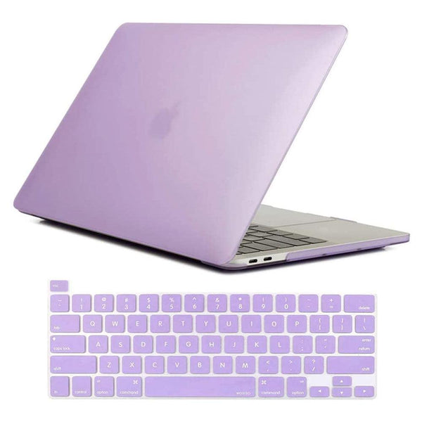 Purple MacBook Pro 13 inch 2020 A2338 A2251 A2289 Matte Shell Case Keyboard Cover Touch Bar - John Cootes