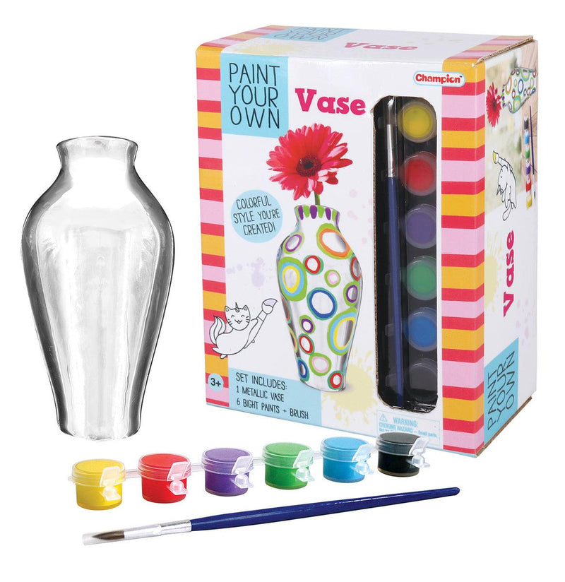 PYO METALLIC PAINTED VASE CRAFT KIT - John Cootes