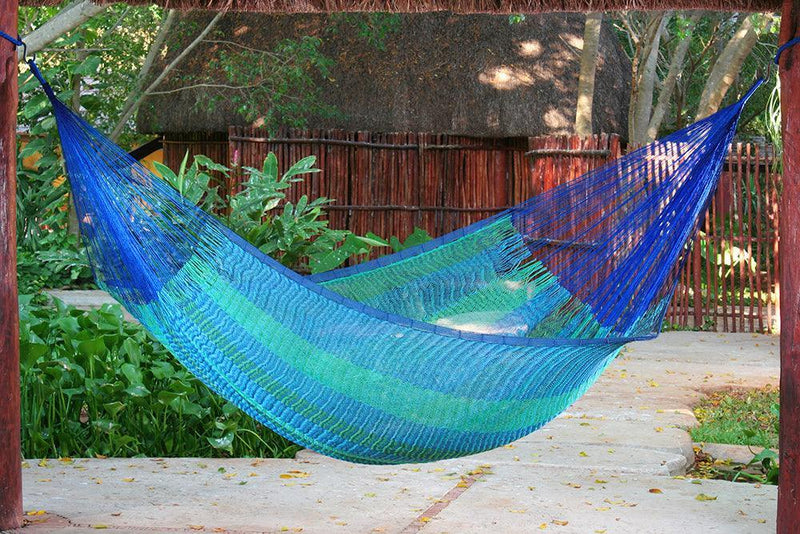 Queen Size Cotton Hammock in Caribe - John Cootes