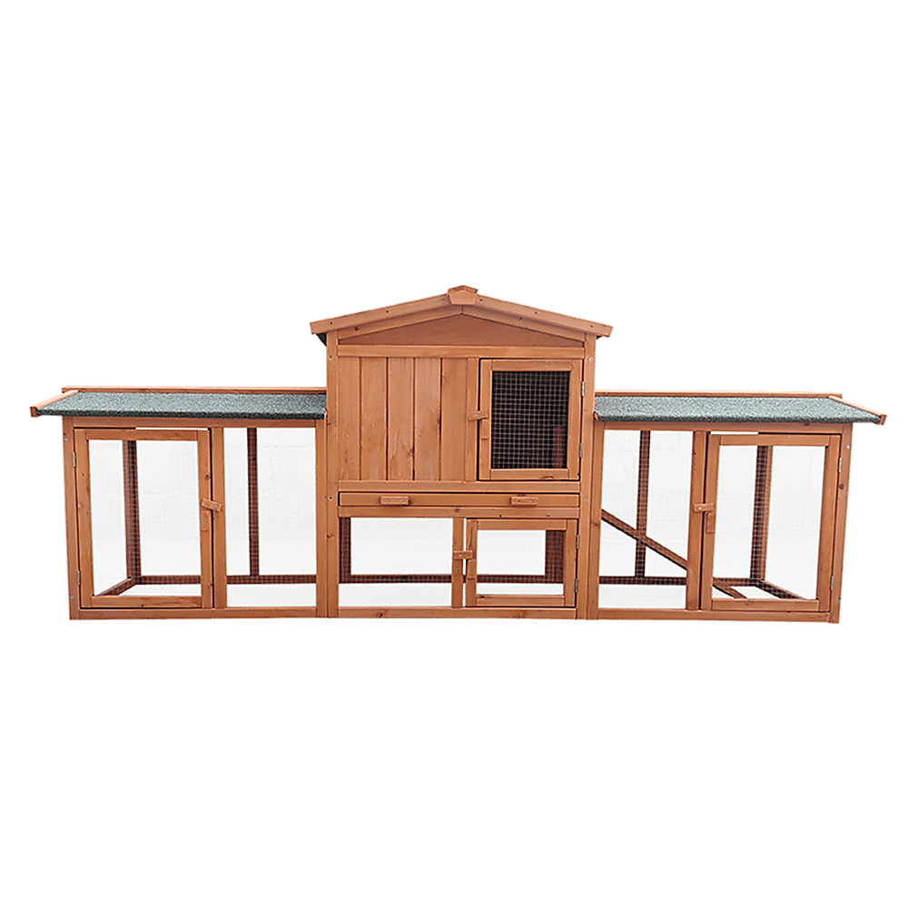 Rabbit Hutch Hutches Large Metal Run Wooden Cage Chicken Coop Guinea Pig - John Cootes