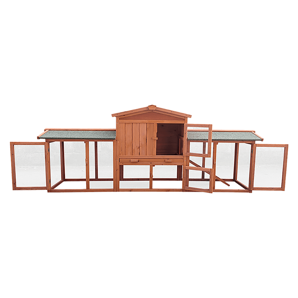 Rabbit Hutch Hutches Large Metal Run Wooden Cage Chicken Coop Guinea Pig - John Cootes
