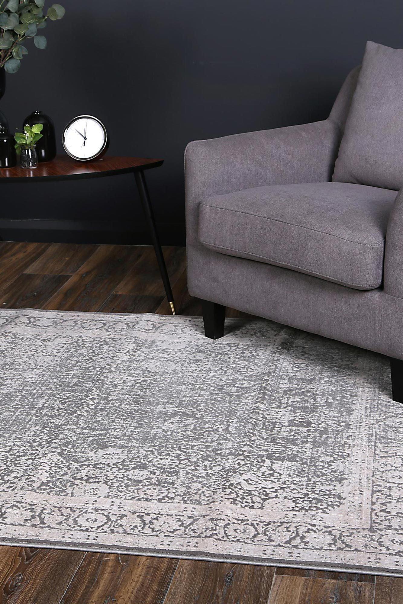 Rapsody Carmel Grey Rug 160x230 cm - John Cootes