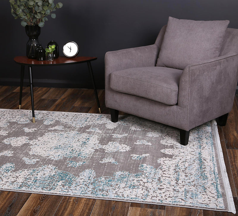 Rapsody Medallion Blue Rug 200x290 cm - John Cootes