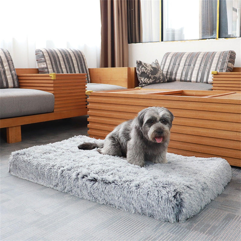 Rectangle Pet Dog Comfort Bed Plush Comfortable Removable Washable Kennel XXL - John Cootes