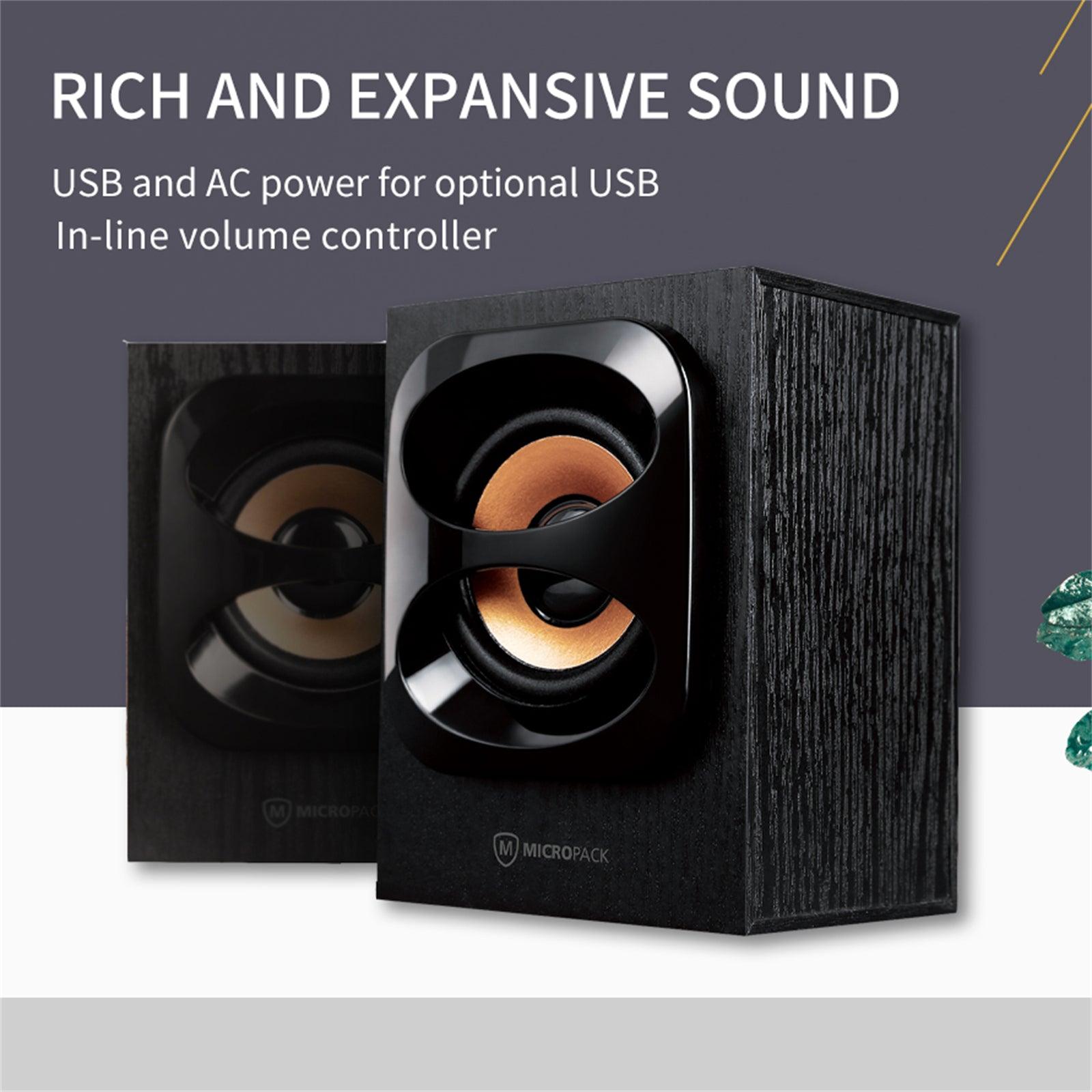 Rich Sound Multimedia Speaker USB+AC Power Ensure Sound Quality and Reduce Noise - John Cootes