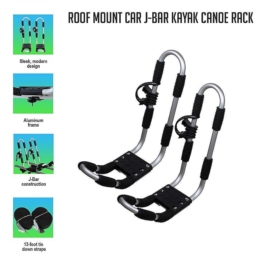 Roof Mount Car J-Bar Kayak Canoe Rack - John Cootes