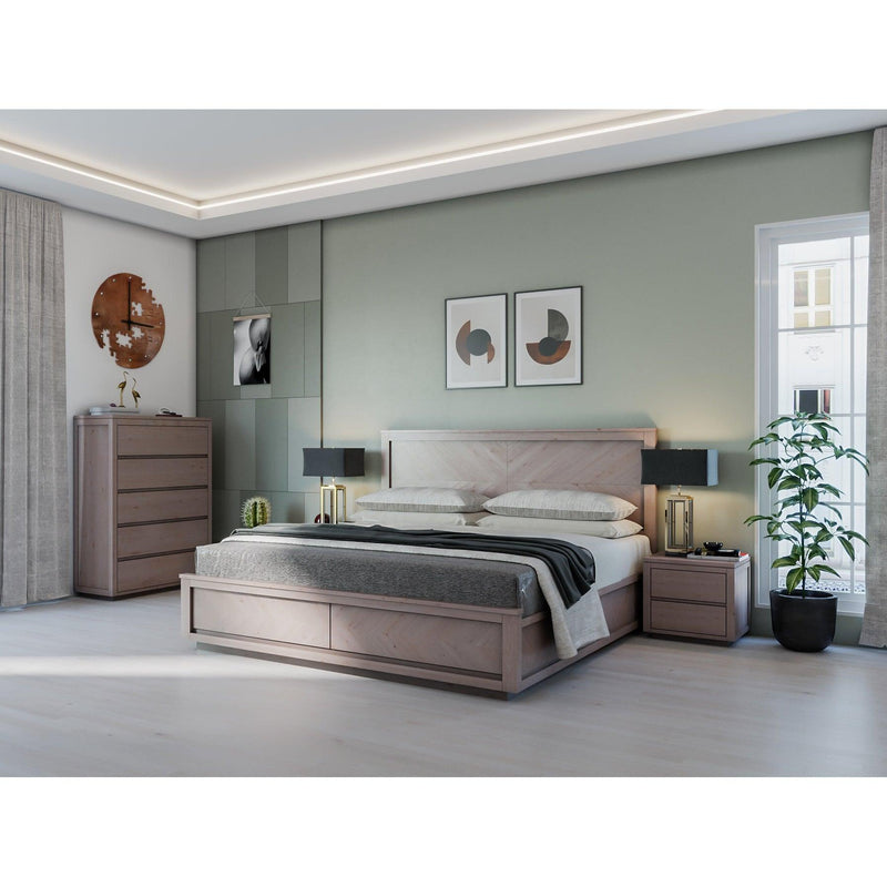 Rosemallow Queen Size Bed Parquet Solid Messmate Timber Wood Frame Mattress Base - John Cootes