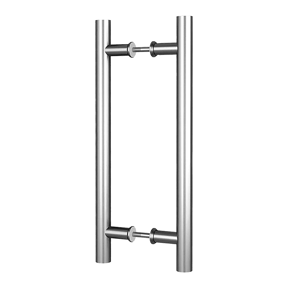 Round 300mm Push Pull Stainless Steel Door Handle Entrance Entry Shower Glass - John Cootes