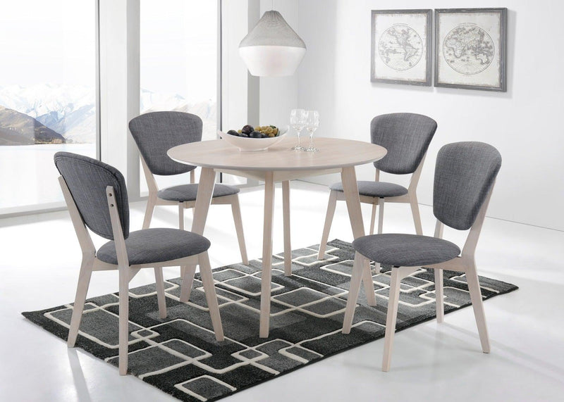 Round Dining Table Solid hardwood White Wash - John Cootes