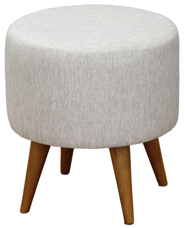 Round Ottoman (Light Grey) - John Cootes