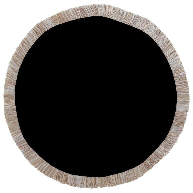Round Placemat-Solid-Black-40cm - John Cootes