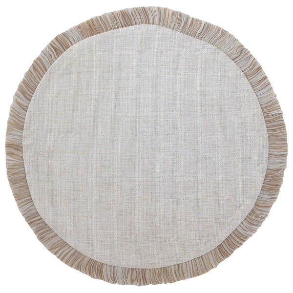 Round Placemat-Solid Natural-40cm - John Cootes