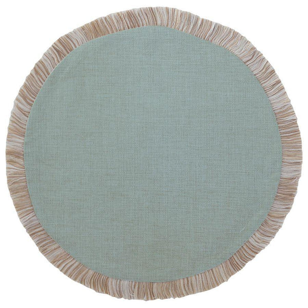 Round Placemat-Solid-Seafoam-40cm - John Cootes