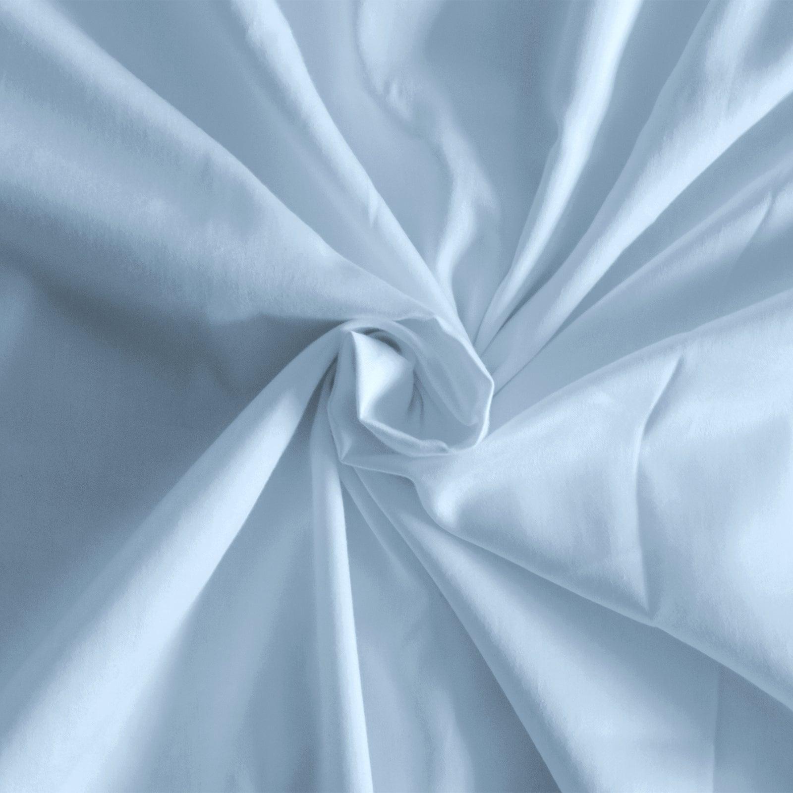 Royal Comfort 1000 Thread Count Bamboo Cotton Sheet and Quilt Cover Complete Set - King - Blue Fog - John Cootes