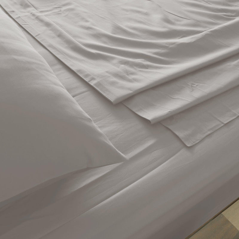 Royal Comfort 1000 Thread Count Bamboo Cotton Sheet and Quilt Cover Complete Set - King - Dove - John Cootes