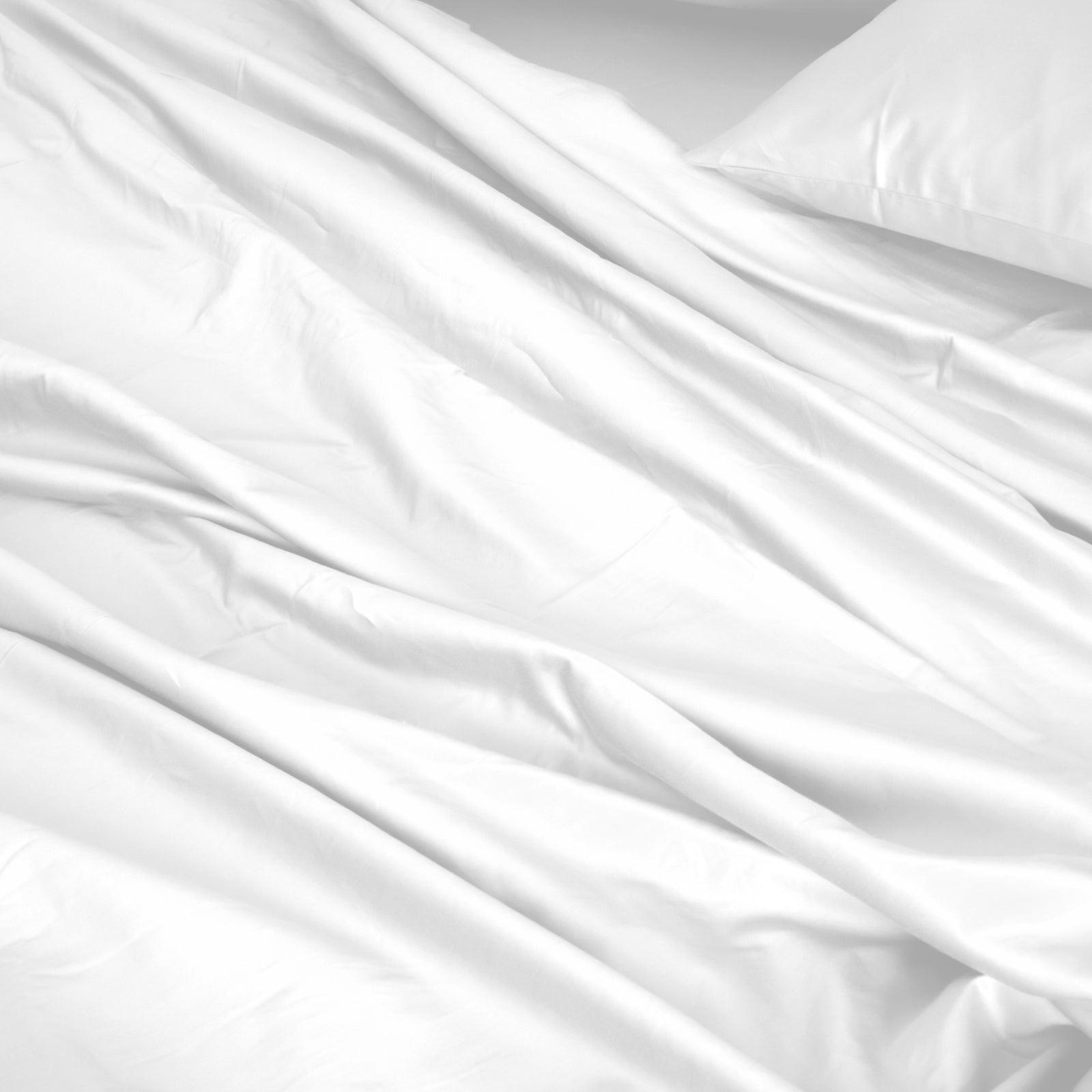 Royal Comfort 1000 Thread Count Bamboo Cotton Sheet and Quilt Cover Complete Set - Queen - White - John Cootes