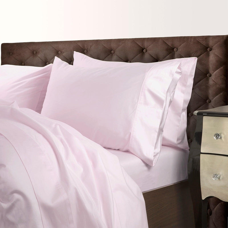 Royal Comfort 1000 Thread Count Cotton Blend Quilt Cover Set Premium Hotel Grade - King - Blush - John Cootes