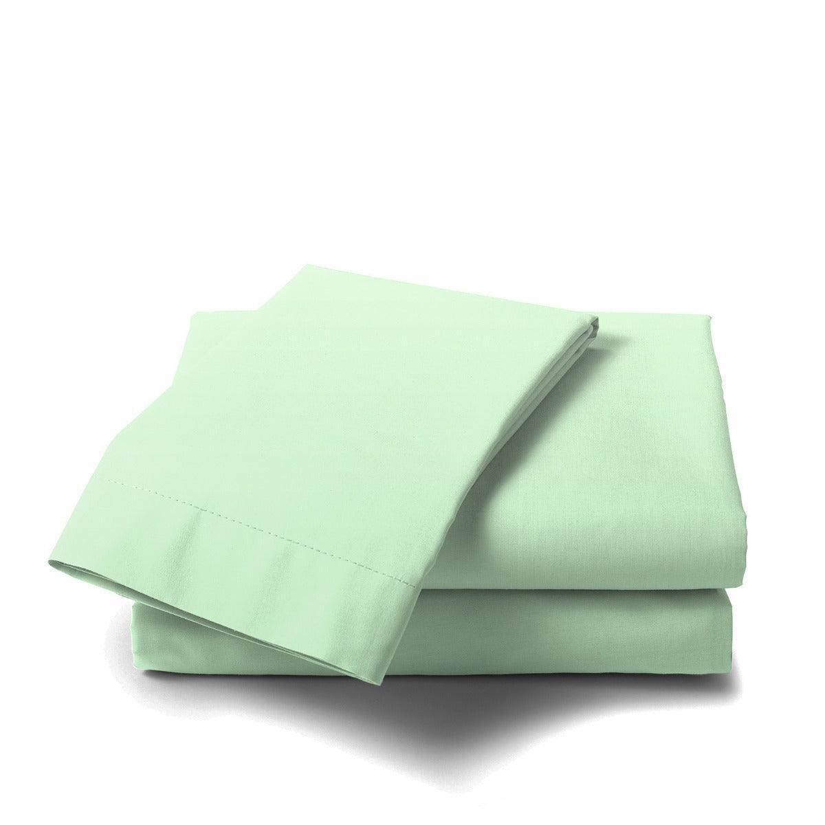 Royal Comfort 1000 Thread Count Cotton Blend Quilt Cover Set Premium Hotel Grade - Queen - Green Mist - John Cootes