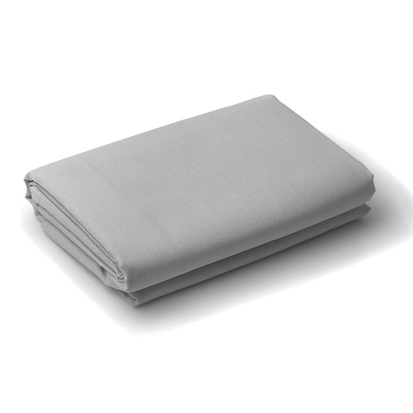 Royal Comfort 1000 Thread Count Fitted Sheet Cotton Blend Ultra Soft Bedding - King - Light Grey - John Cootes