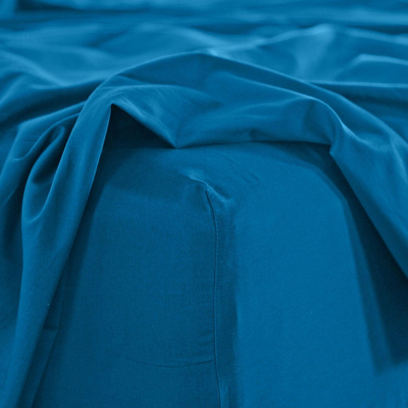 Royal Comfort 1000TC Balmain Hotel Grade Bamboo Cotton Sheets Pillowcases Set - King - Mineral Blue - John Cootes
