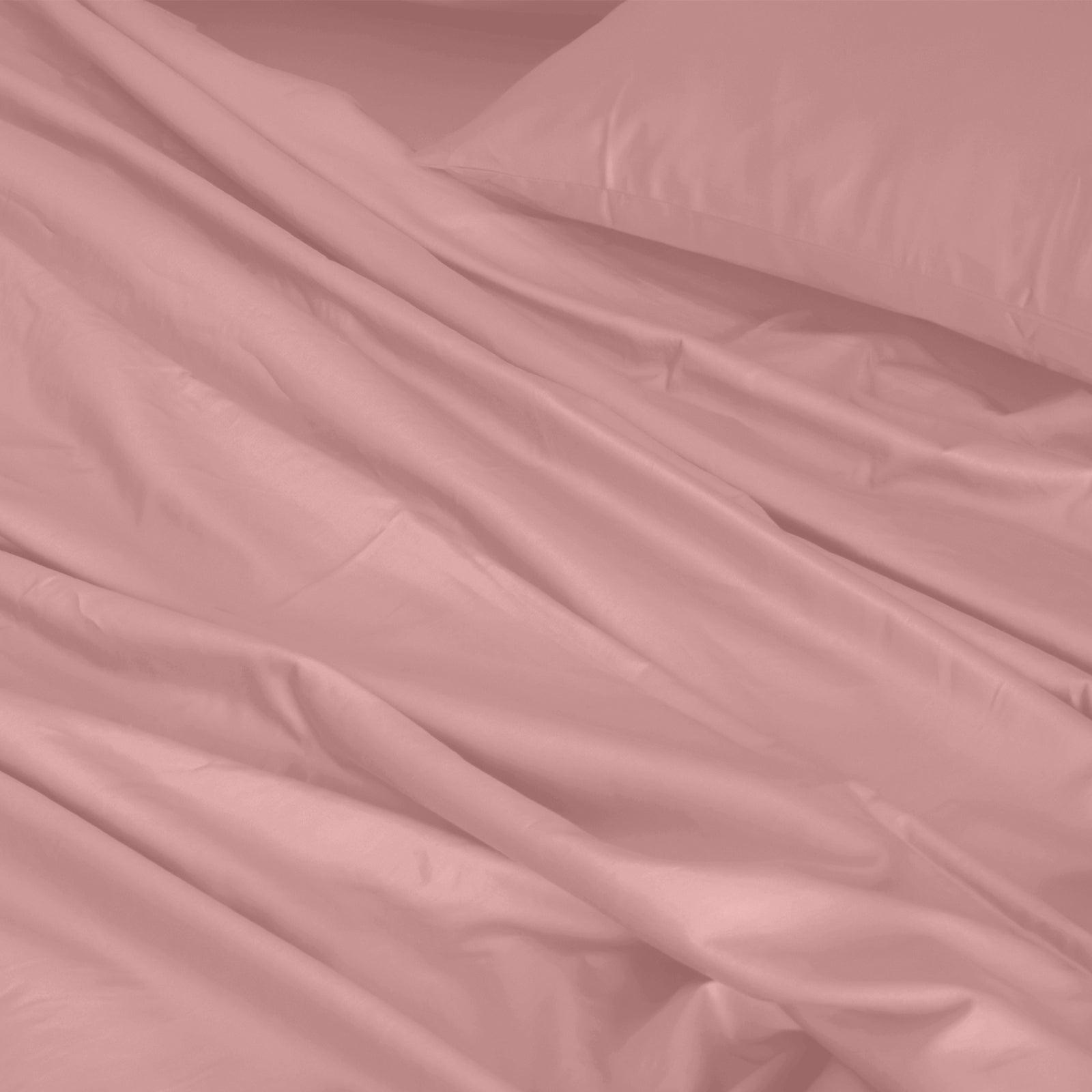 Royal Comfort 1000TC Hotel Grade Bamboo Cotton Sheets Pillowcases Set Ultrasoft - Double - Blush - John Cootes