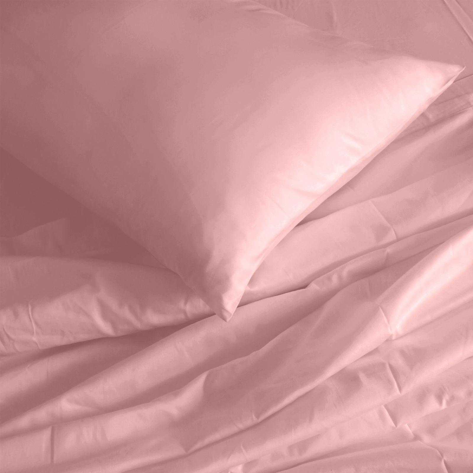 Royal Comfort 1000TC Hotel Grade Bamboo Cotton Sheets Pillowcases Set Ultrasoft - King - Blush - John Cootes