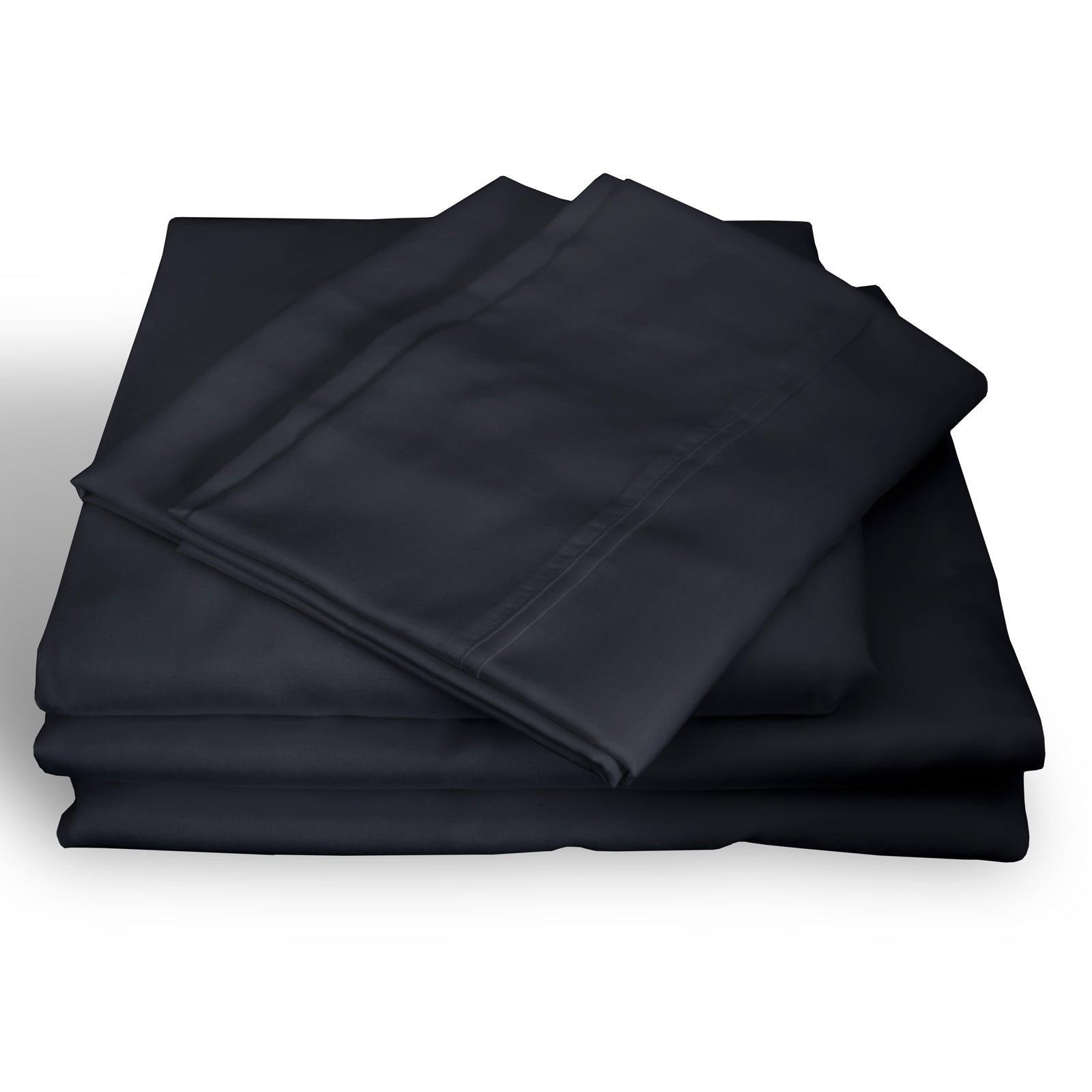 Royal Comfort 1000TC Hotel Grade Bamboo Cotton Sheets Pillowcases Set Ultrasoft - King - Charcoal - John Cootes