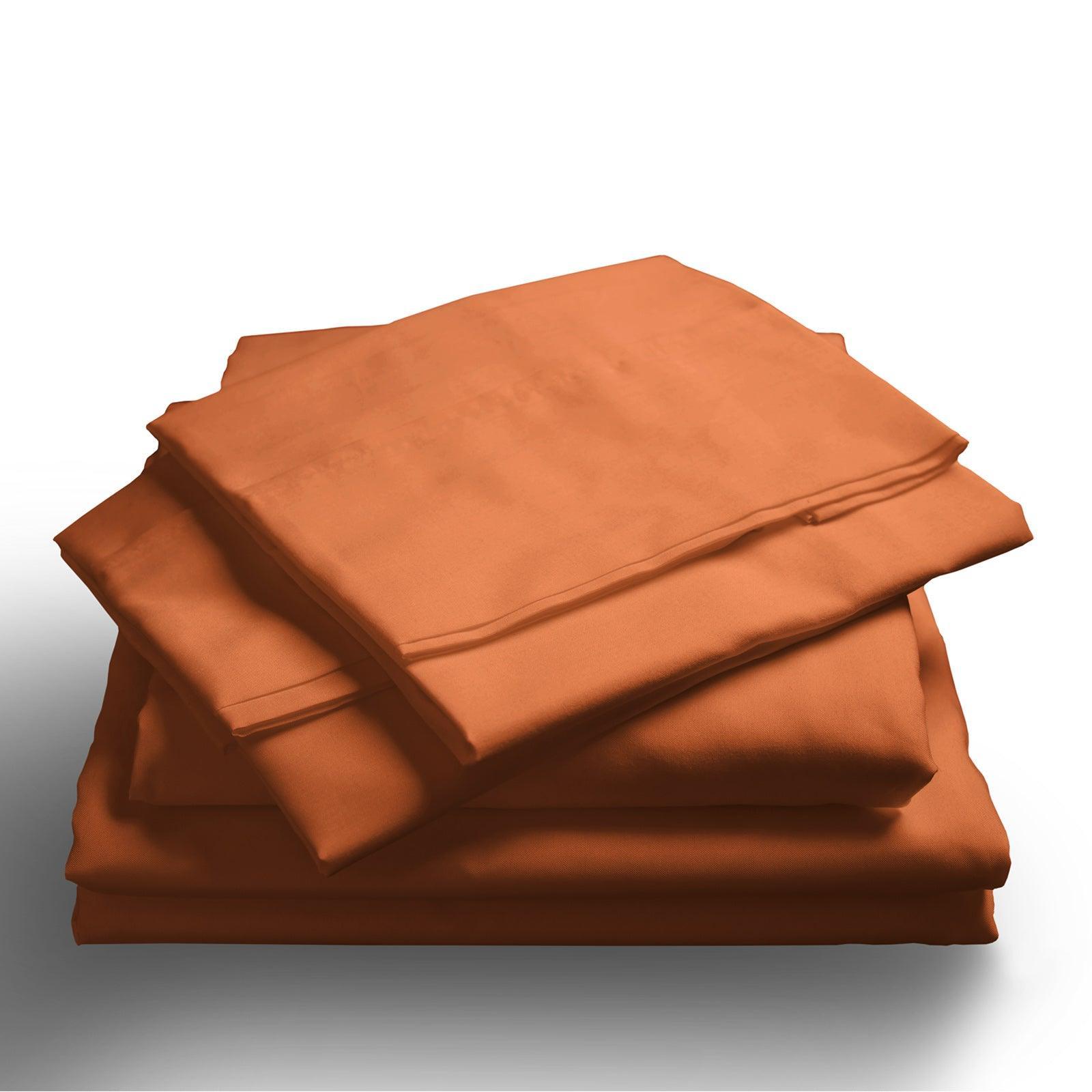 Royal Comfort 1000TC Hotel Grade Bamboo Cotton Sheets Pillowcases Set Ultrasoft - King - Cinnamon - John Cootes