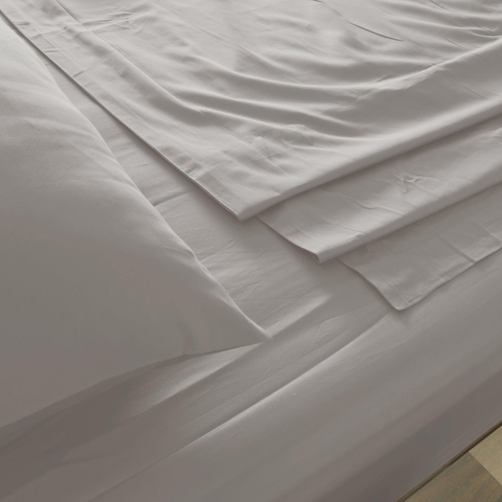 Royal Comfort 1000TC Hotel Grade Bamboo Cotton Sheets Pillowcases Set Ultrasoft - King - Dove - John Cootes