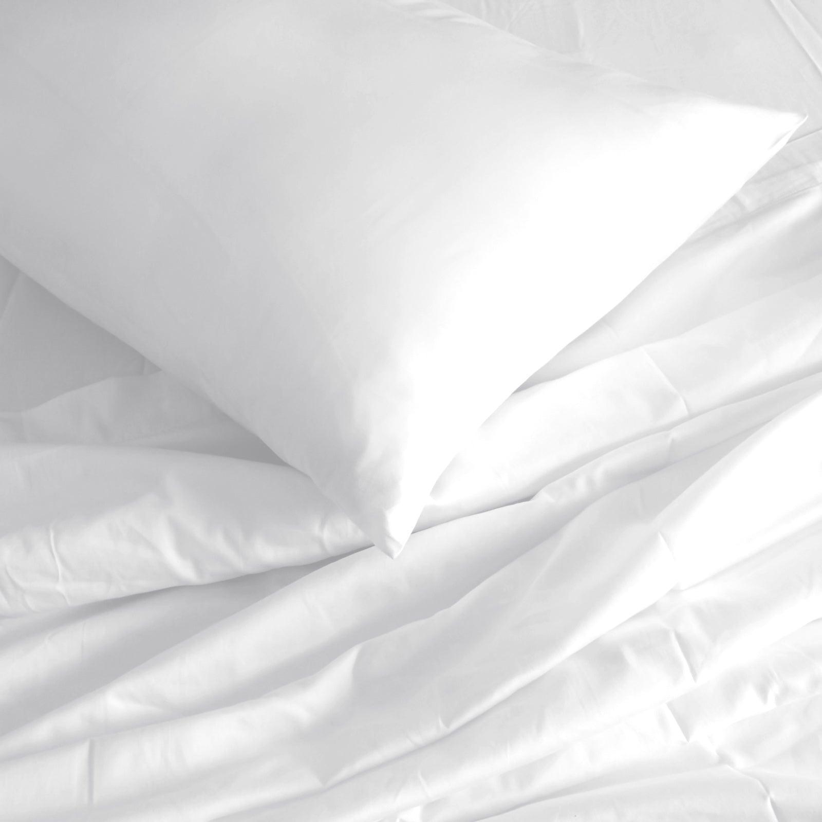 Royal Comfort 1000TC Hotel Grade Bamboo Cotton Sheets Pillowcases Set Ultrasoft - King - White - John Cootes