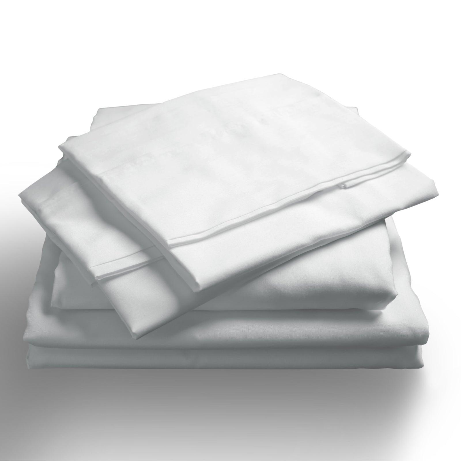 Royal Comfort 1000TC Hotel Grade Bamboo Cotton Sheets Pillowcases Set Ultrasoft - King - White - John Cootes