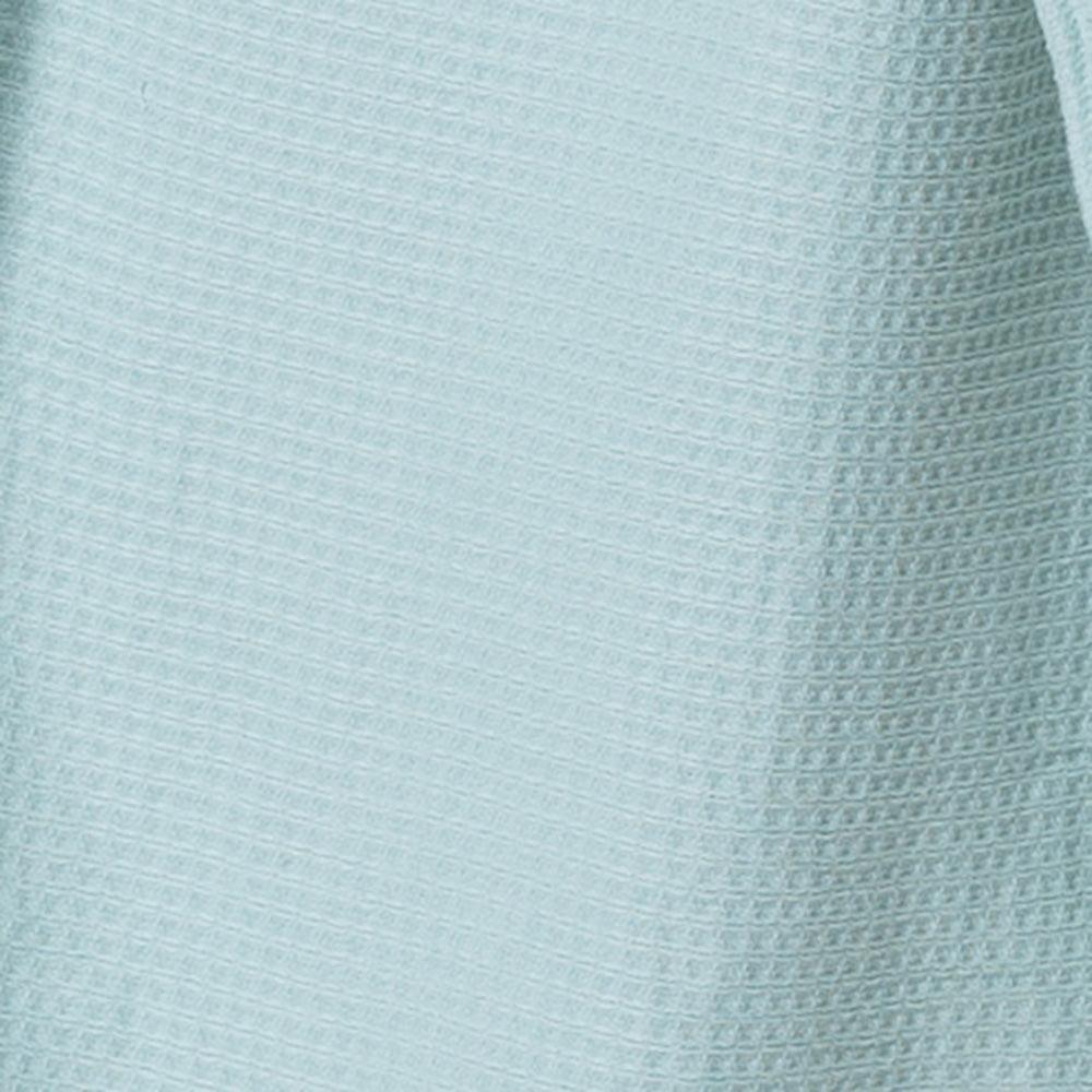 Royal Comfort 100% Cotton Bathrobe Waffle Unisex Ultra Soft Absorbent Durable - Small - Aqua - John Cootes