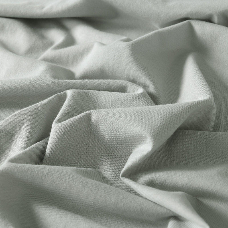 Royal Comfort 100% Jersey Cotton 4 Piece Sheet Set - Queen - Grey Marle - John Cootes