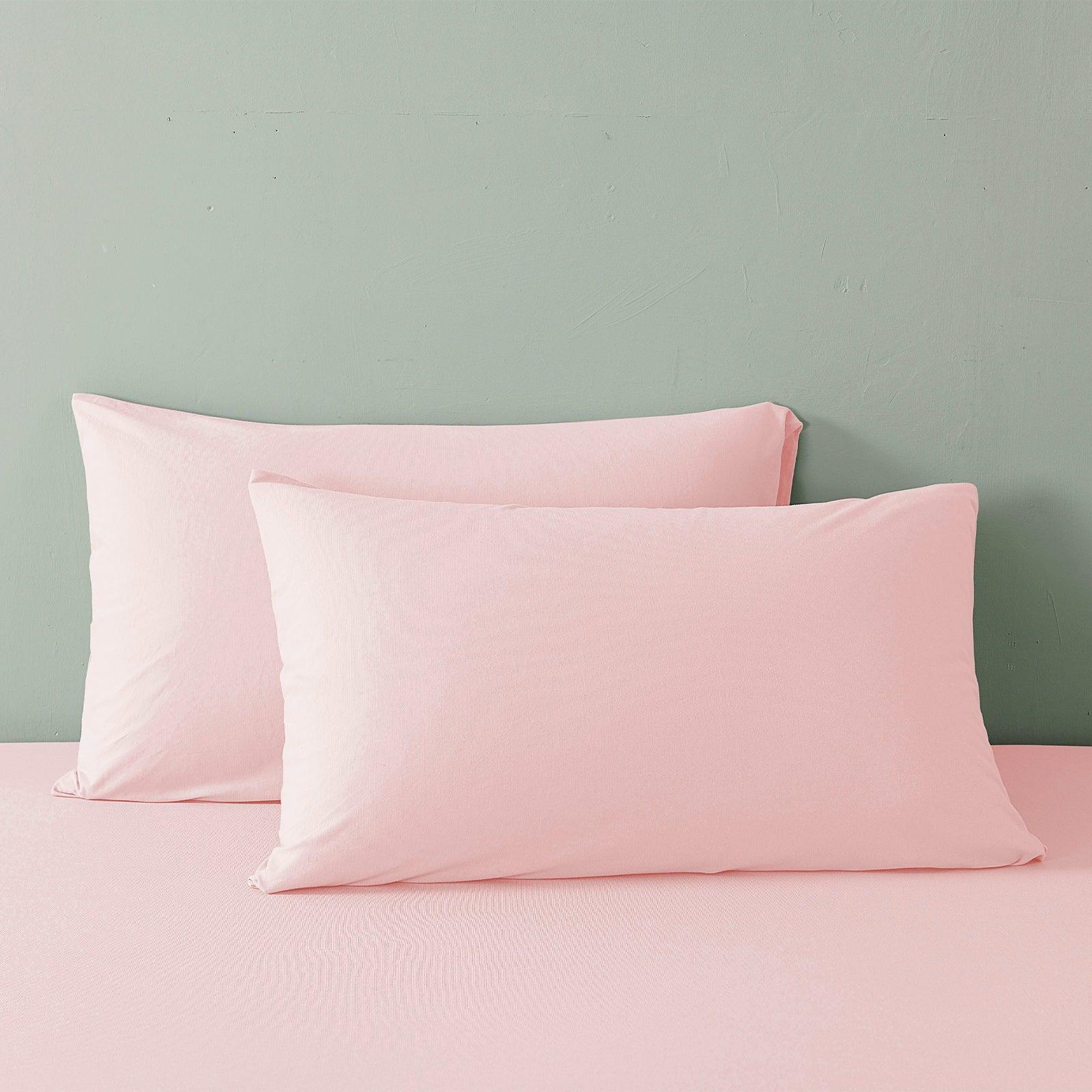 Royal Comfort 100% Jersey Cotton 4 Piece Sheet Set - Queen - Pink Marle - John Cootes