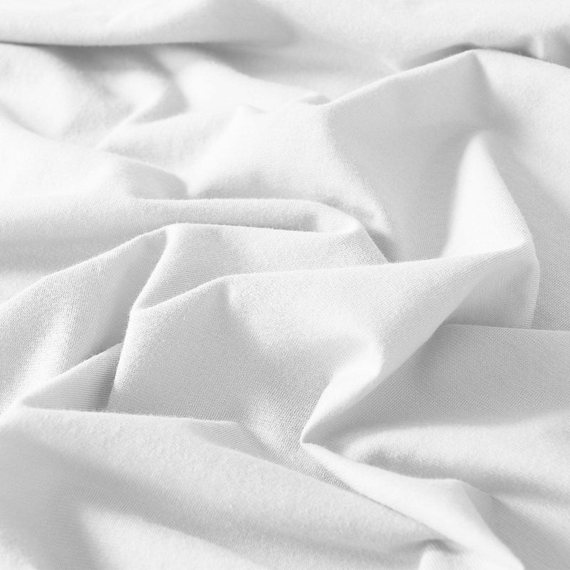 Royal Comfort 100% Jersey Cotton 4 Piece Sheet Set - Queen - White - John Cootes
