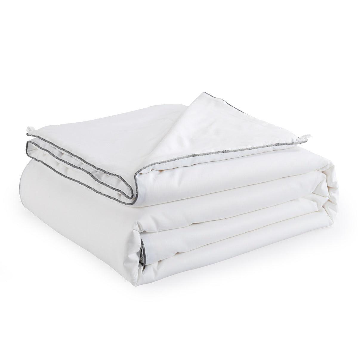 Royal Comfort 100% Silk Filled Eco-Lux Quilt 300GSM With 100% Cotton Cover - Double - White - John Cootes