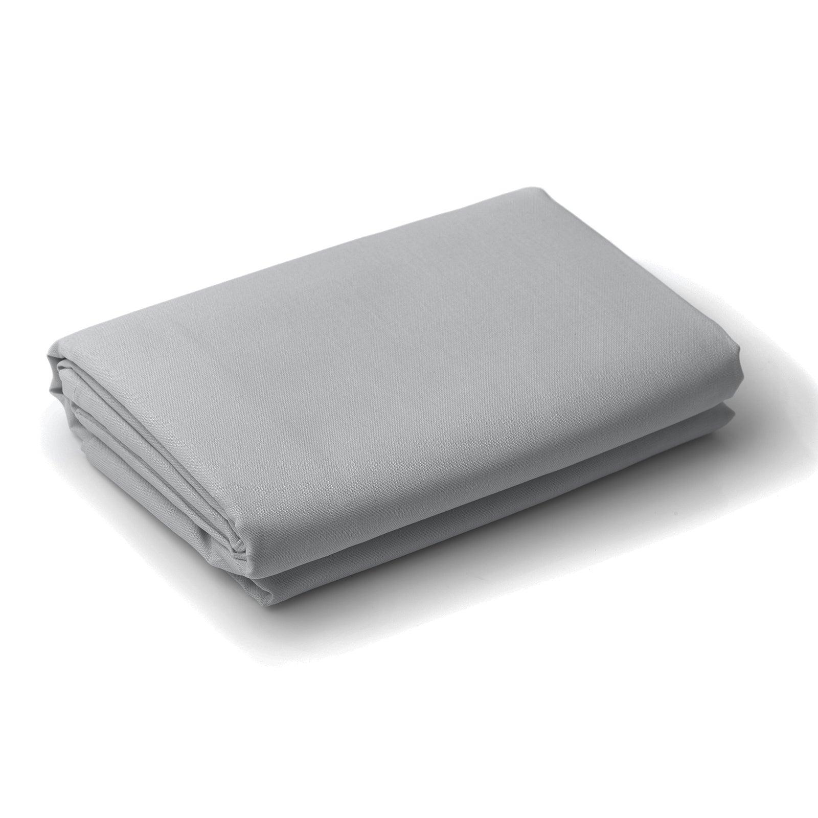 Royal Comfort 1200 Thread Count Fitted Sheet Cotton Blend Ultra Soft Bedding - King - Light Grey - John Cootes