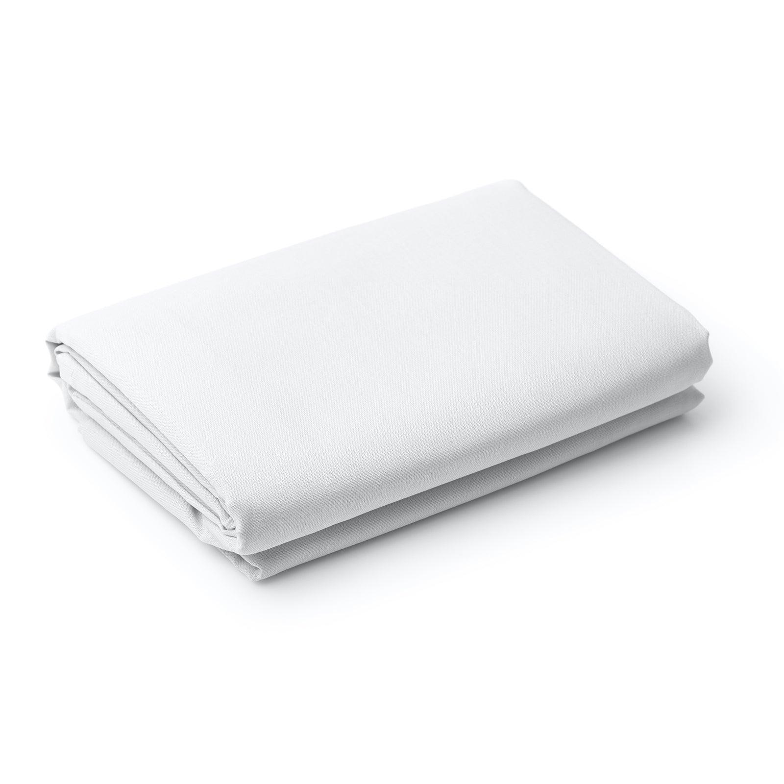 Royal Comfort 1200 Thread Count Fitted Sheet Cotton Blend Ultra Soft Bedding - Queen - White - John Cootes