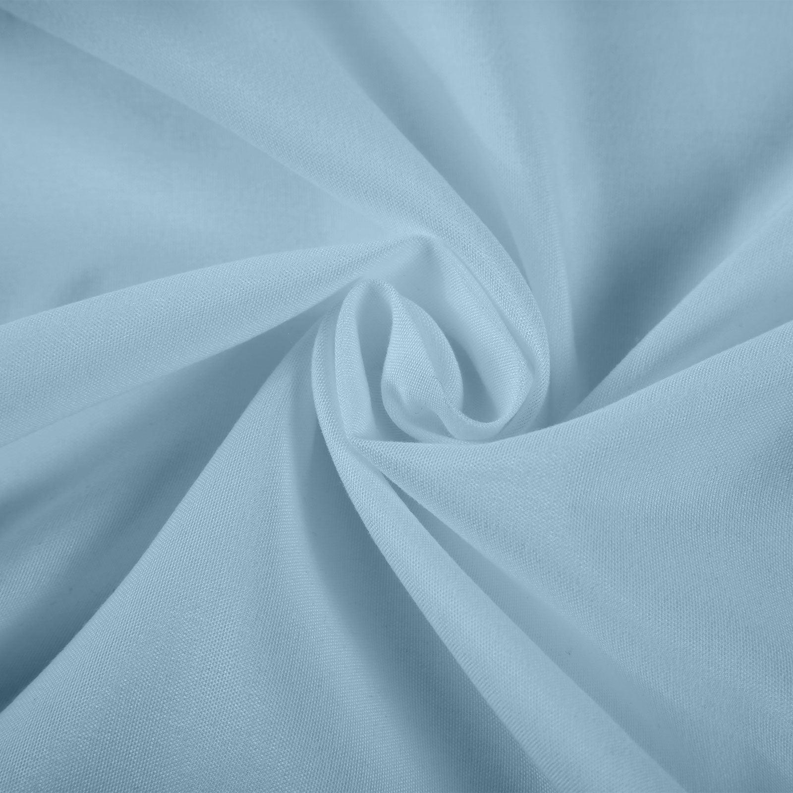 Royal Comfort 1200 Thread Count Sheet Set 4 Piece Ultra Soft Satin Weave Finish - Double - Sky Blue - John Cootes