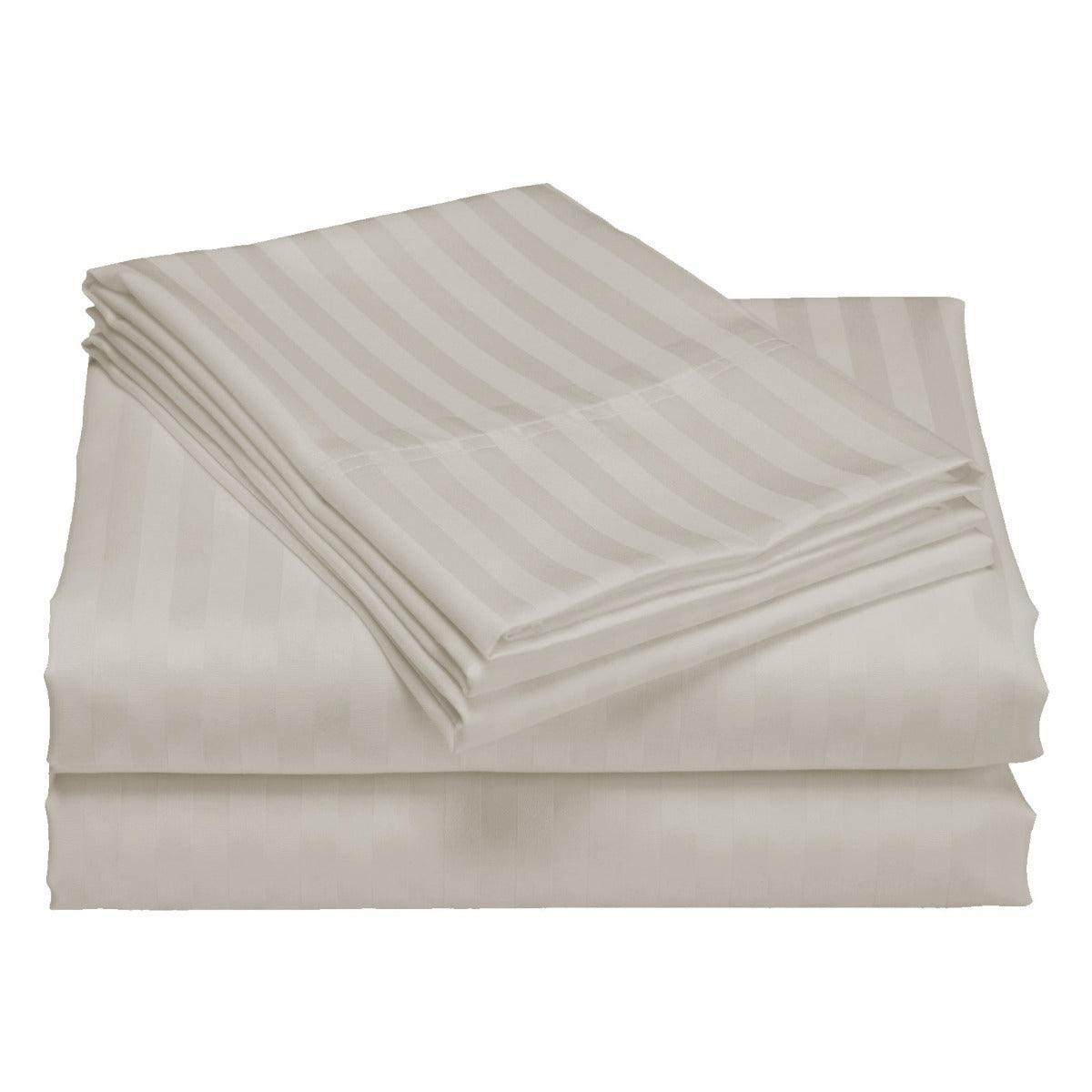 Royal Comfort 1200TC Quilt Cover Set Damask Cotton Blend Luxury Sateen Bedding - King - Silver - John Cootes