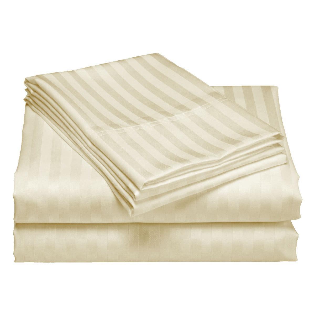 Royal Comfort 1200TC Quilt Cover Set Damask Cotton Blend Luxury Sateen Bedding - Queen - Pebble - John Cootes