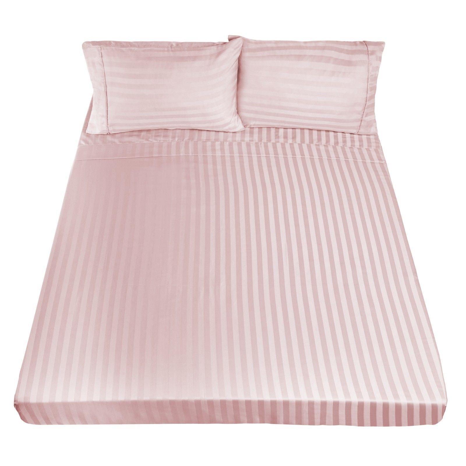 Royal Comfort 1200TC Sheet Set Damask Cotton Blend Ultra Soft Sateen Bedding - Queen - Blush - John Cootes