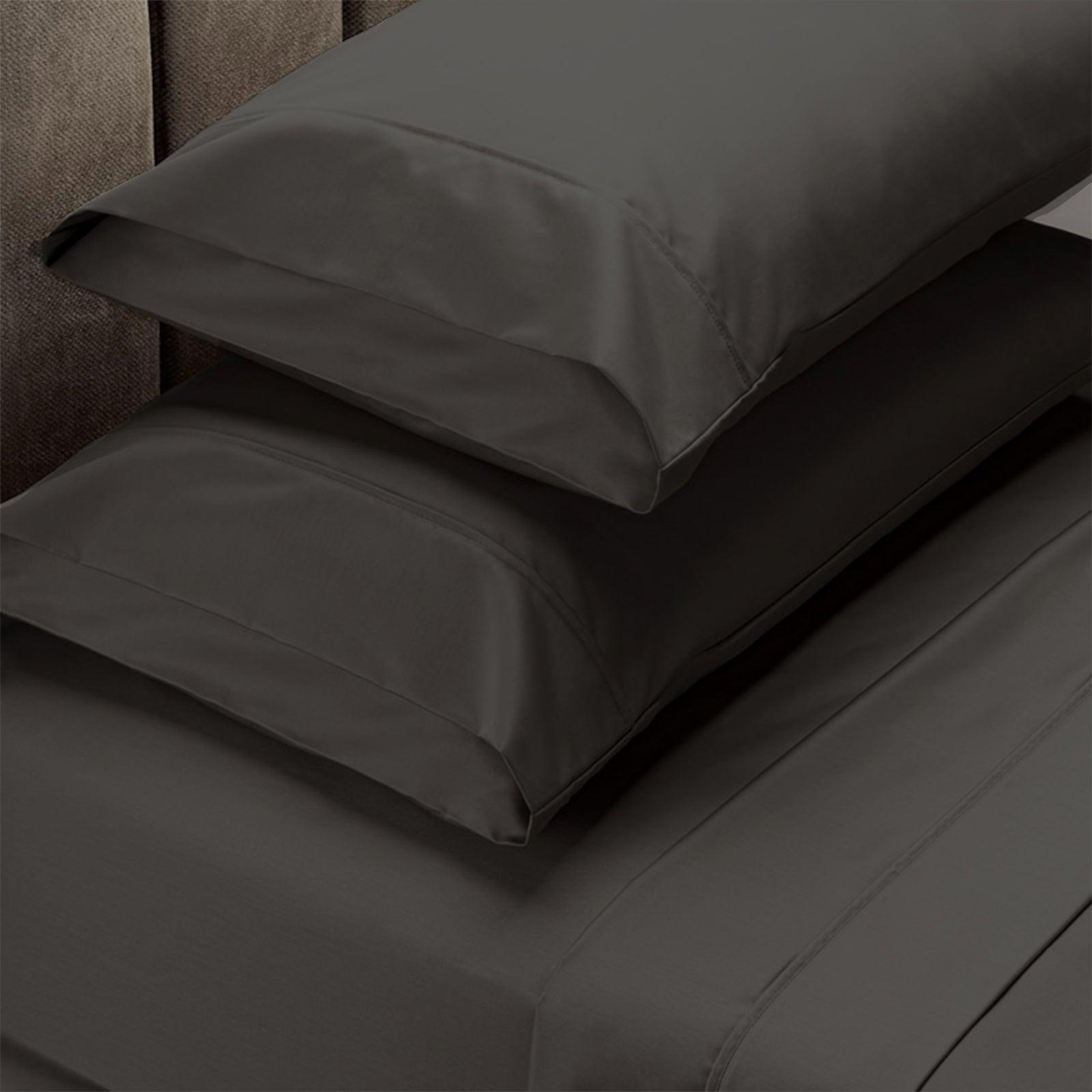 Royal Comfort 1500 Thread Count Cotton Rich Sheet Set 4 Piece Ultra Soft Bedding - Double - Dusk Grey - John Cootes