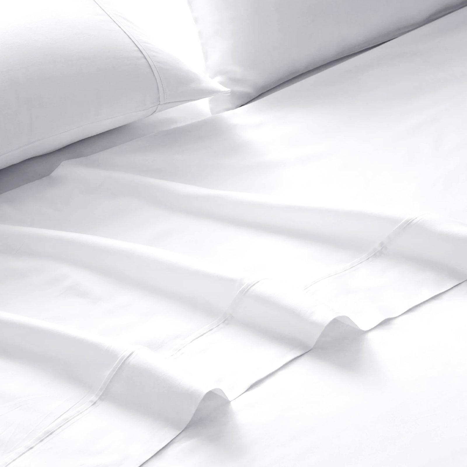 Royal Comfort 1500 Thread Count Cotton Rich Sheet Set 4 Piece Ultra Soft Bedding - Double - White - John Cootes