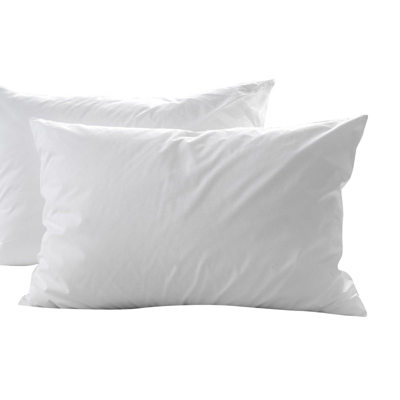 Royal Comfort 1800GSM Duck Feather Down Topper And 1000GSM 2 Duck Pillows Set - King Single - White - John Cootes