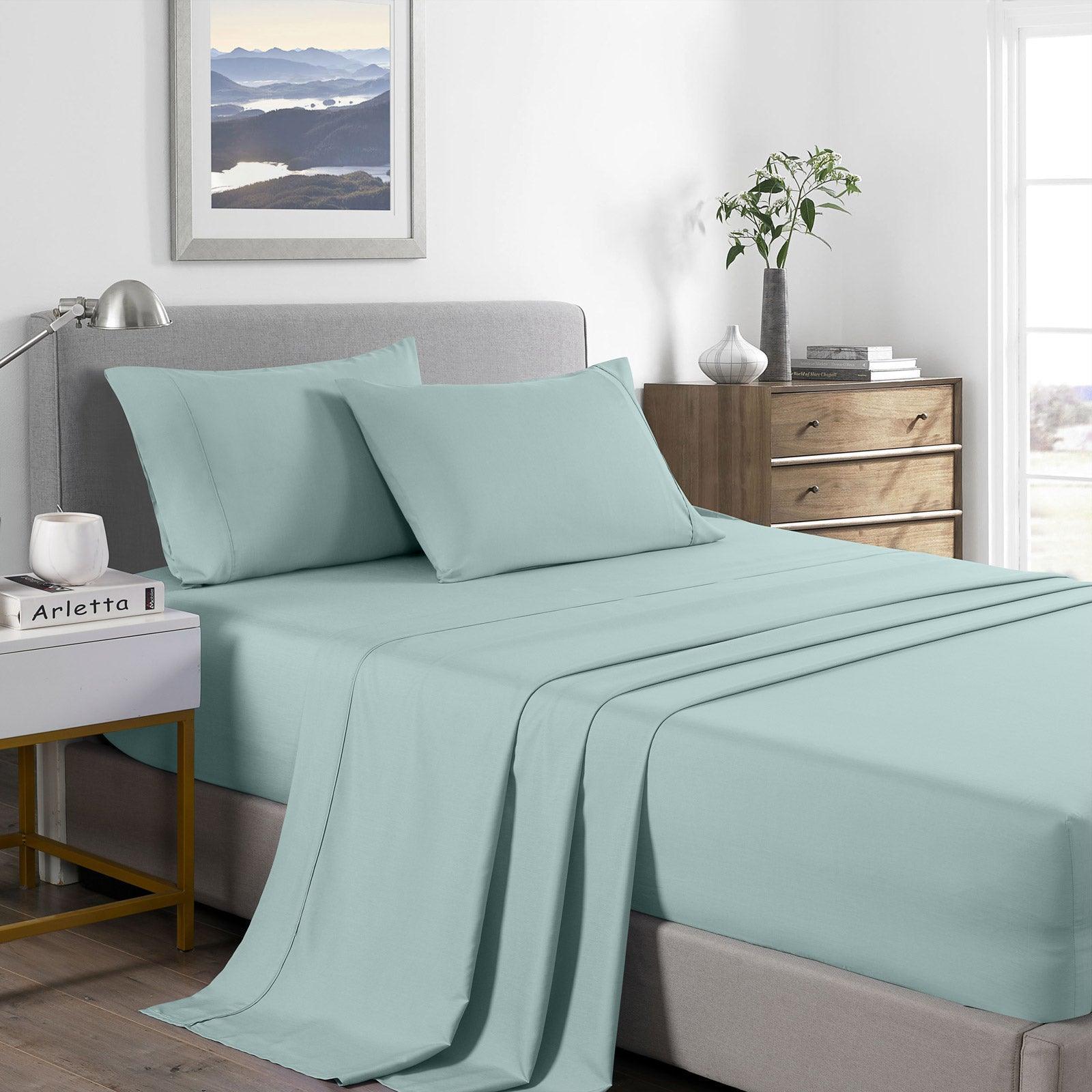 Royal Comfort 2000 Thread Count Bamboo Cooling Sheet Set Ultra Soft Bedding - Double - Frost - John Cootes