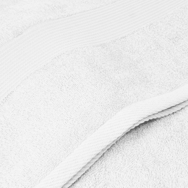 Royal Comfort 5 Piece Cotton Bamboo Towel Set 450GSM Luxurious Absorbent Plush - White - John Cootes